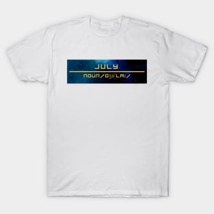 Word July T-Shirt